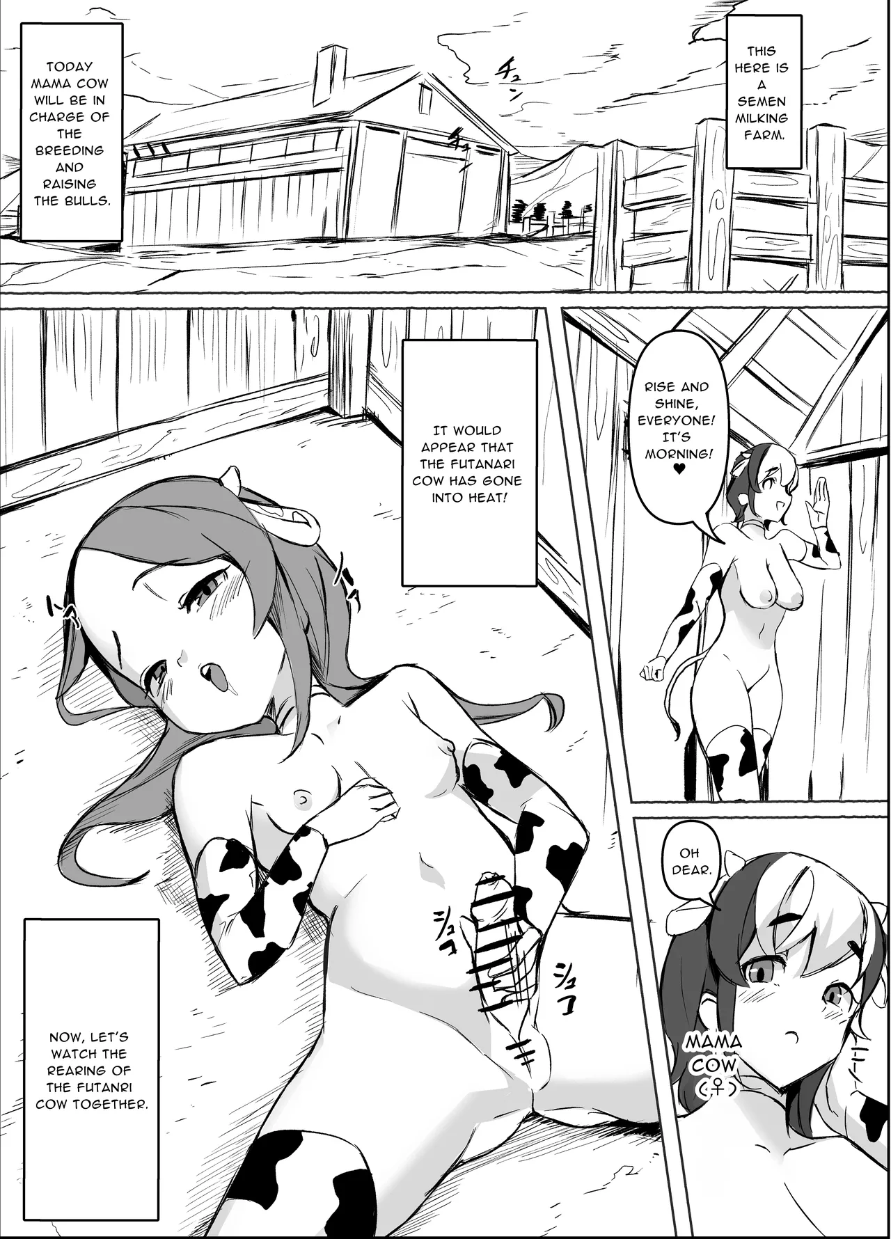 Hentai Manga Comic-Futanari Cumsuckery Ranch Tale-Read-2